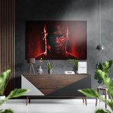 Revenge in His Eyes Brushed Aluminum Dibond Wall Art.